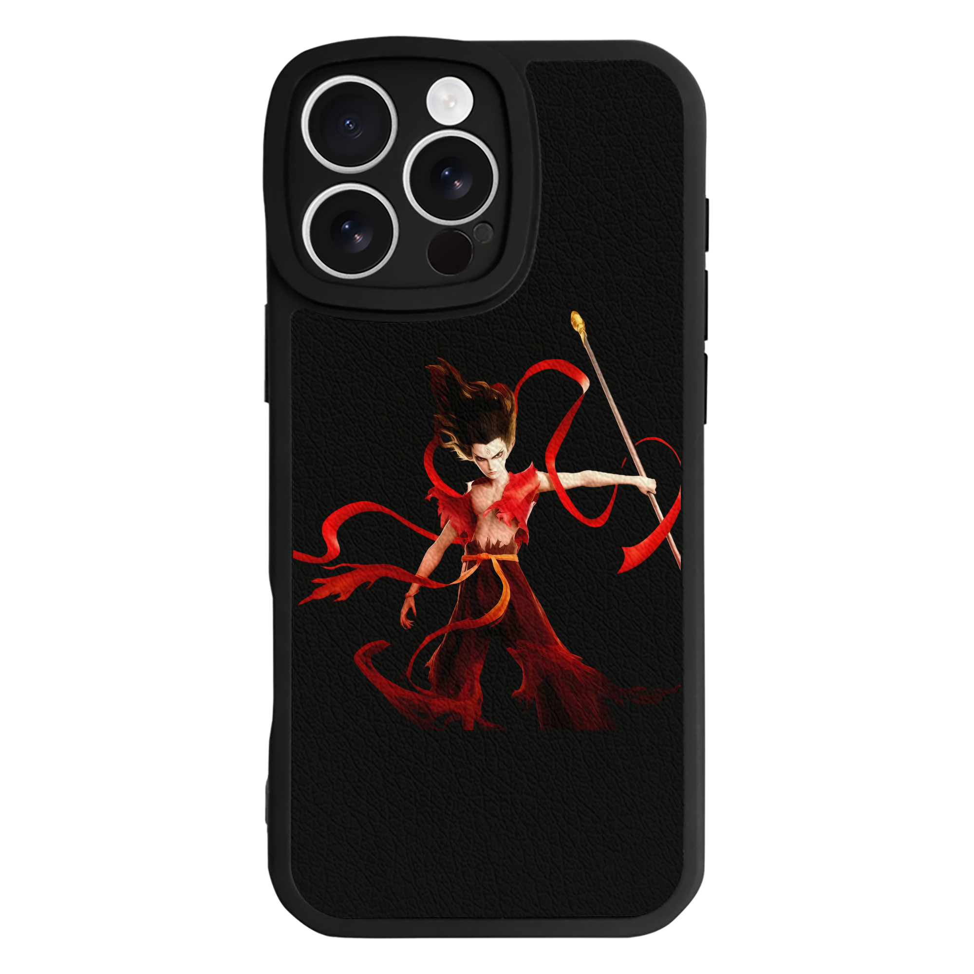 （画像用） Ne Zha 2 ナタ 魔童の大暴れ 【iPhone 16シリーズ対応】シリコンスマホケース（レザー調） 材質：シリコン